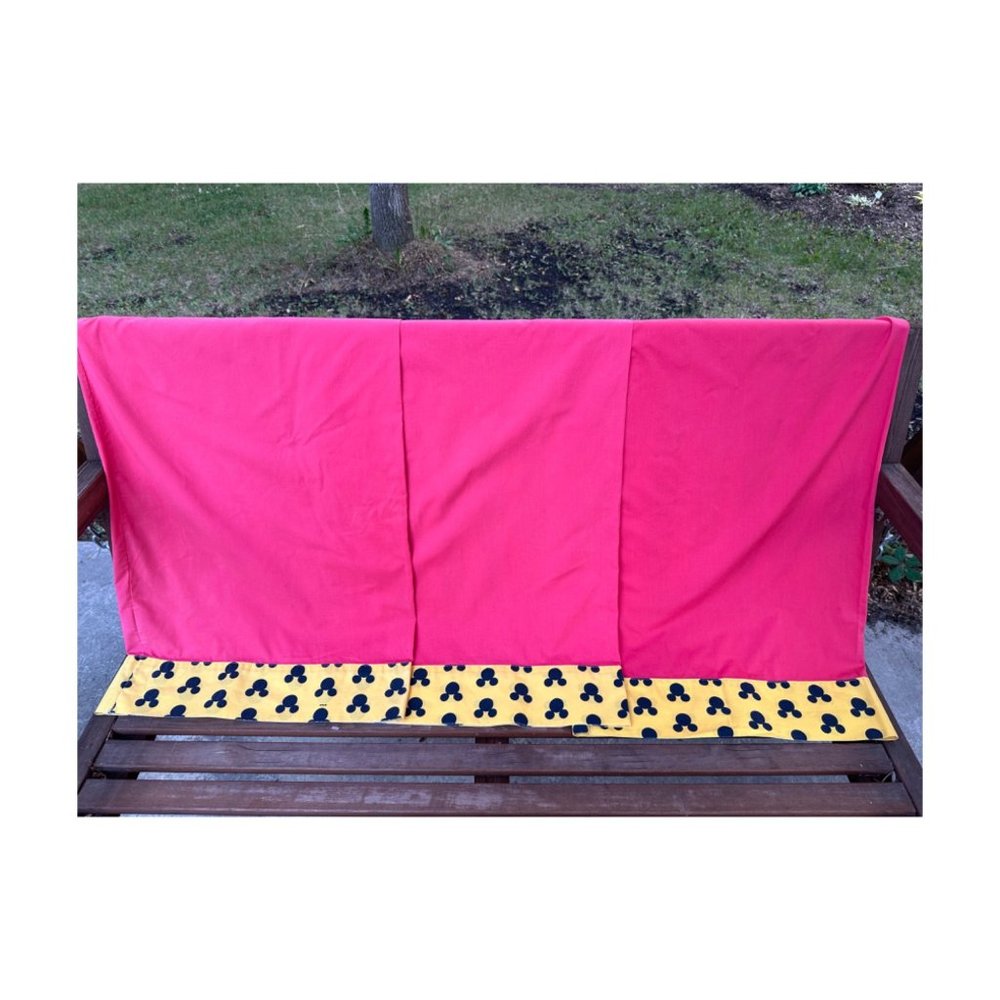 Vintage Disney Characters Mickey Mouse Pillowcase Pillow Slip Standard Pink Yell